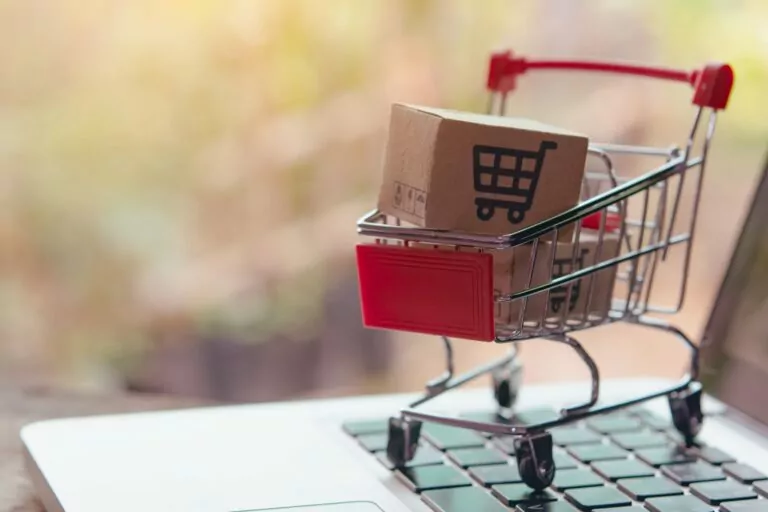 Shopping online concept