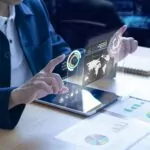 Futuristic business investment information technology
