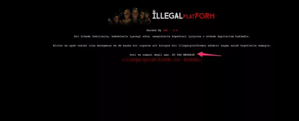 Figure 2– Message Left Website