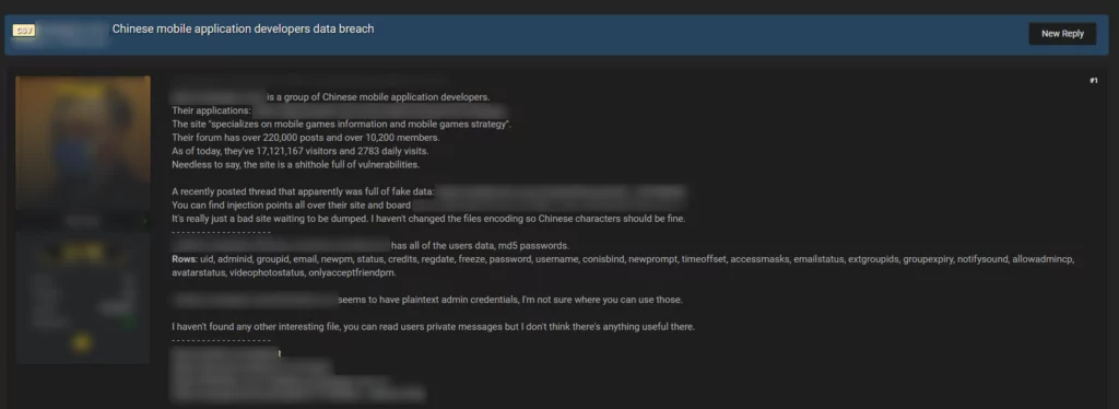 On dark web portals, confidential information of many different companies from various