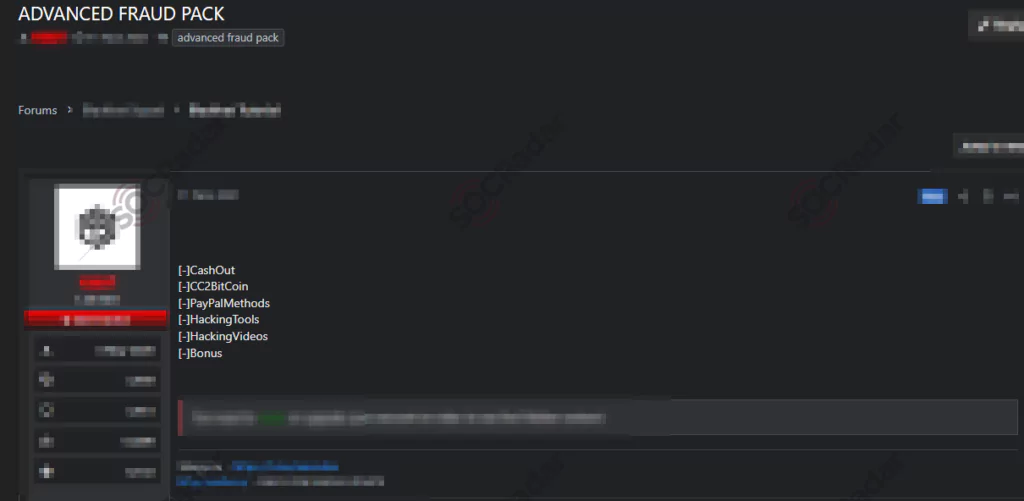 On November 26, on a dark web forum tracked by SOCRadar, a vendor shared a post including