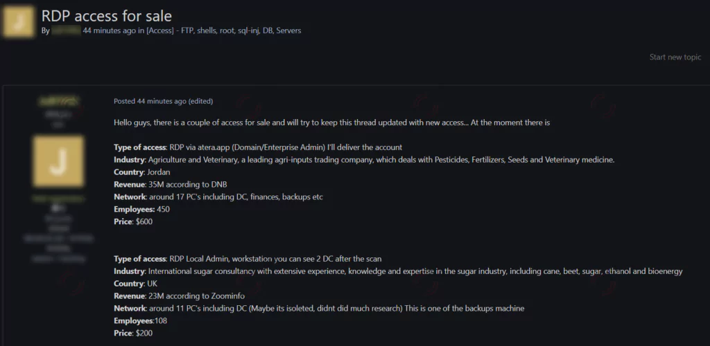 On November 16, on a dark web forum tracked by SOCRadar, a vendor offered to sell