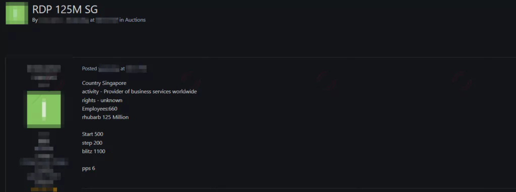 On November 26, on a dark web forum monitored by SOCRadar, a vendor offered to sell