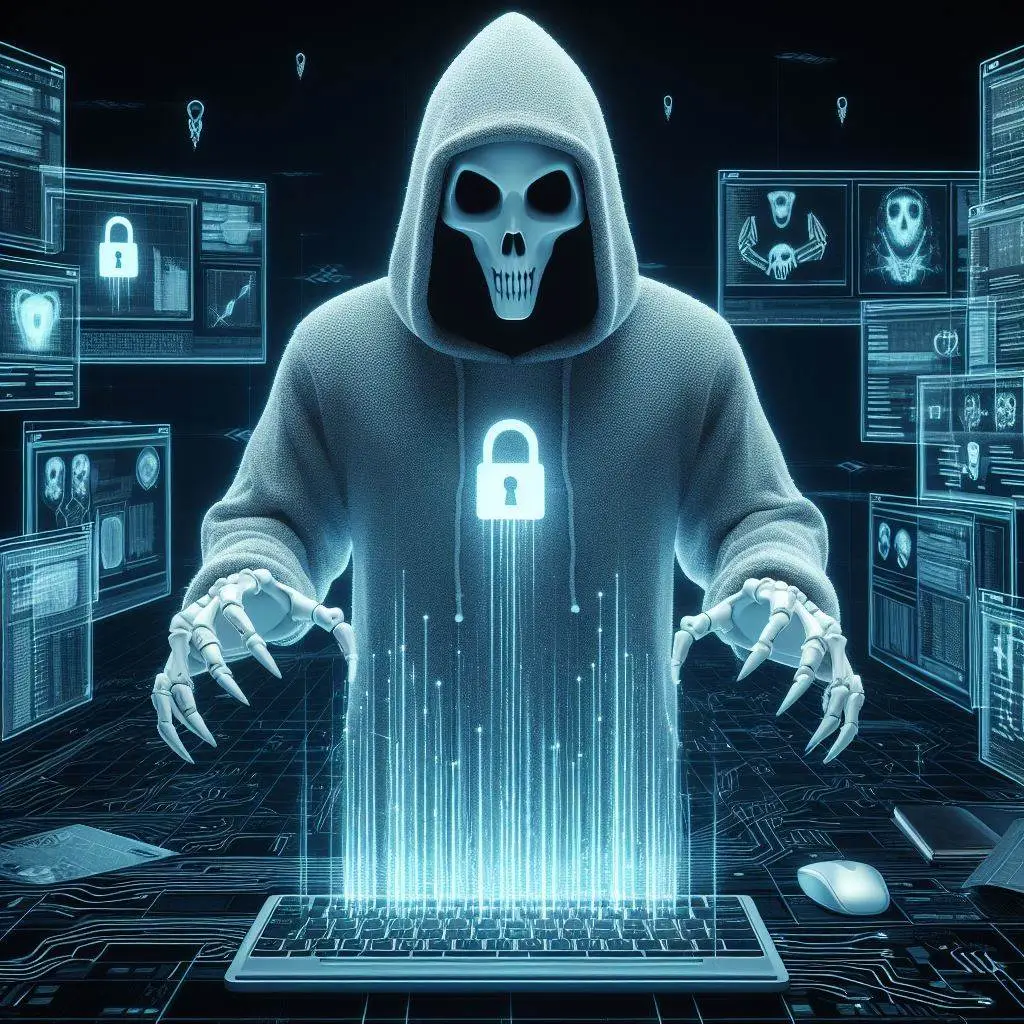Image illustrated by Bing AI Image Creator, Phobos Ransomware