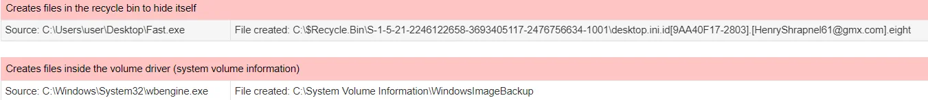 It also maintains persistence through methods like Windows Startup folders and Run Registry Keys. (Sample analysis in JoeSandbox)