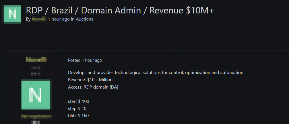 On December 5, on a dark web forum tracked by SOCRadar, a vendor attempted to sell