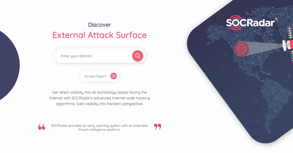 SOCRadar® Cyber Intelligence Inc. | New Free Service from SOCRadar LABS: ‘External Attack Surface’