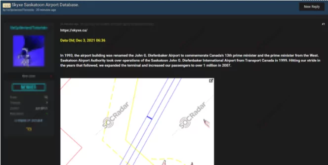 On January 5, SOCRadar detected a post allegedly publishing a stolen database of Skyxe