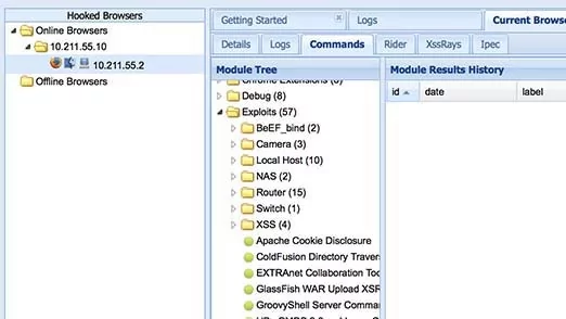 BeEF is a penetration testing tool that focuses on web browsers.