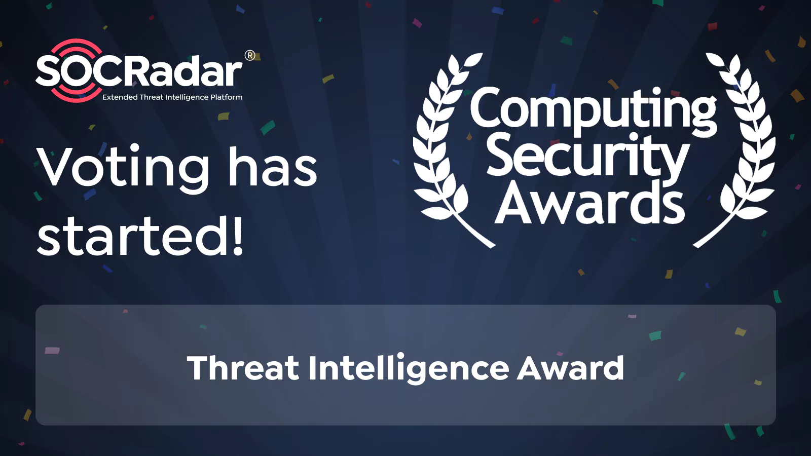 Vote for SOCRadar at the Computing Security Awards 2022!