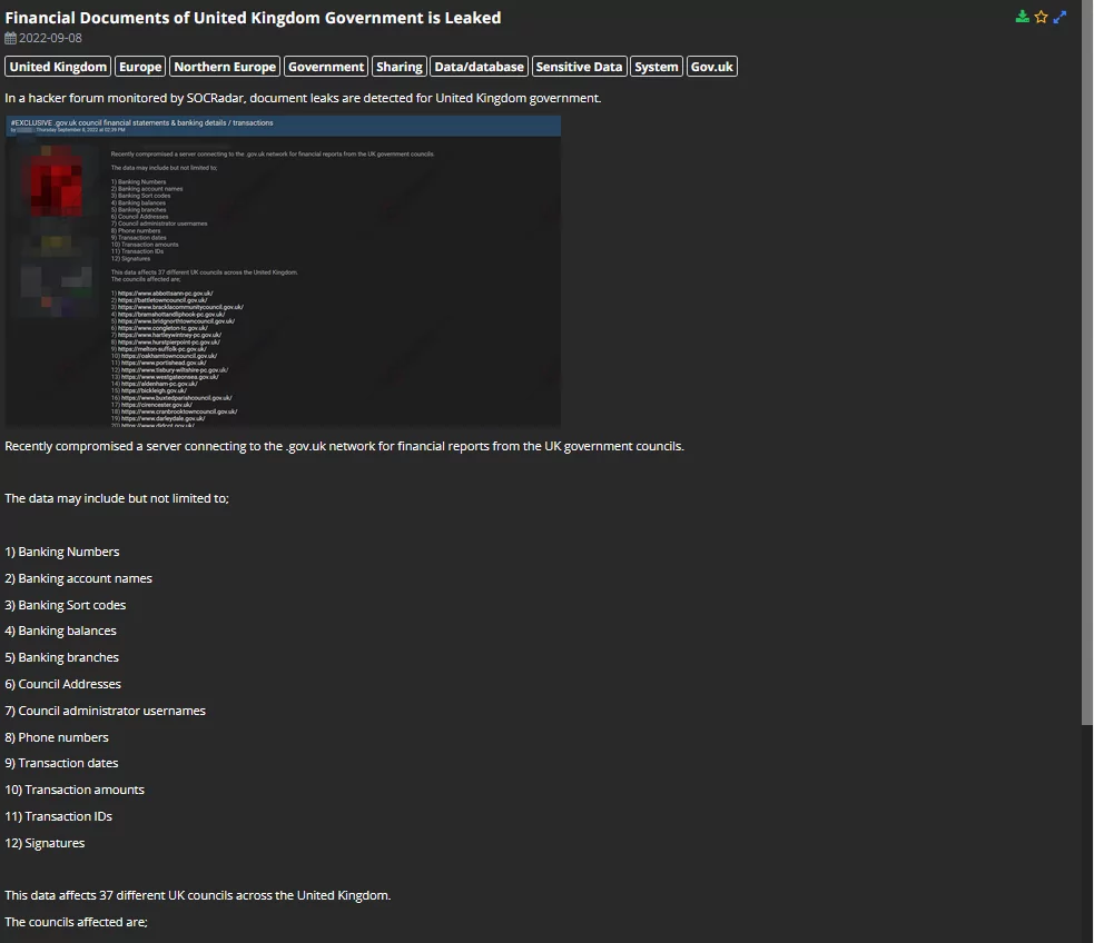 SOCRadar Analysts have encountered a post on a market where the vendor of the post claims