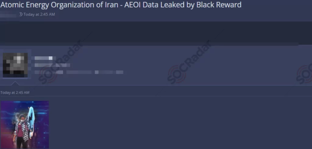 Figure 1, the SOCRadar Dark Web team spotted the leaks in hacker forums.