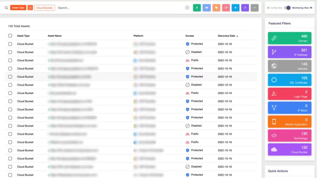 With SOCRadar Cloud Security Module, you can define your cloud buckets as assets and monitor their status.