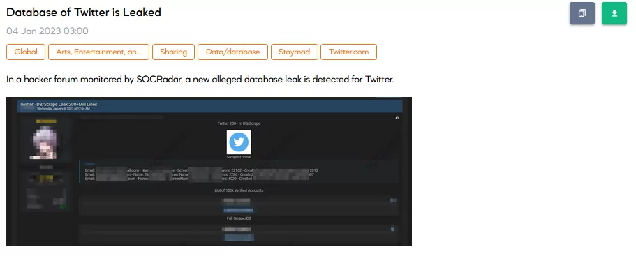 On 4 January, SOCRadar detected a new post on a hacker forum that claimed to leak a