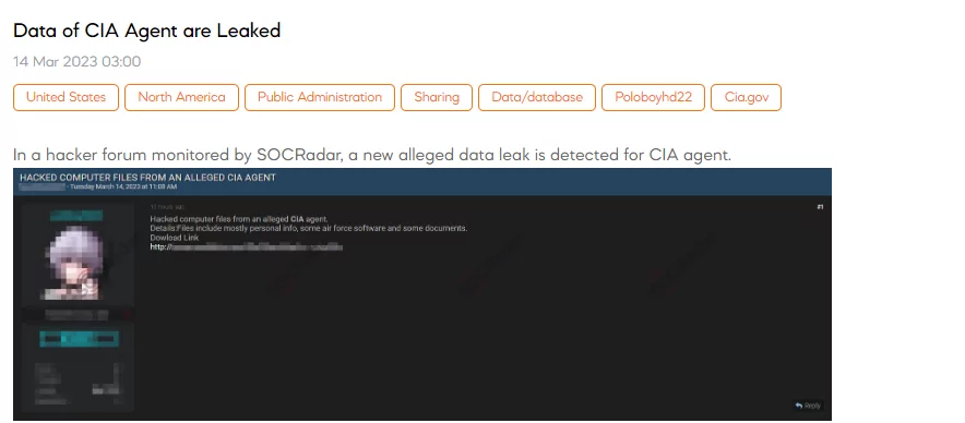 On March 14, SOCRadar detected a post on a hacker forum by a threat actor claiming to