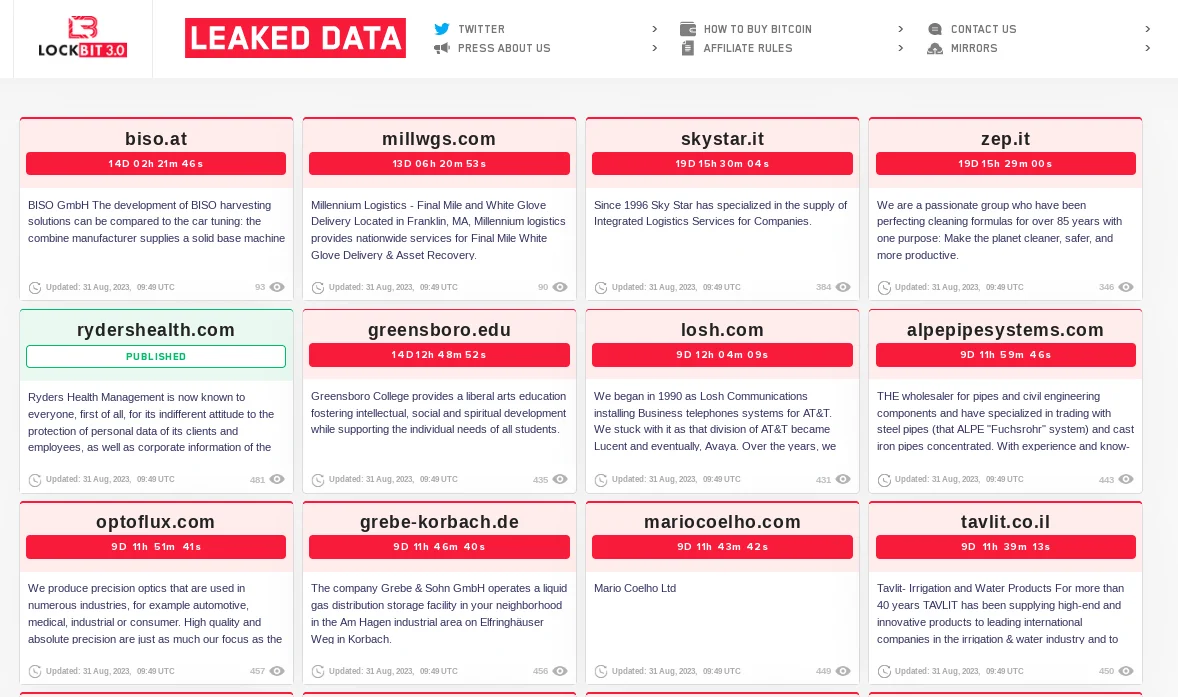 LockBit’s latest leaks