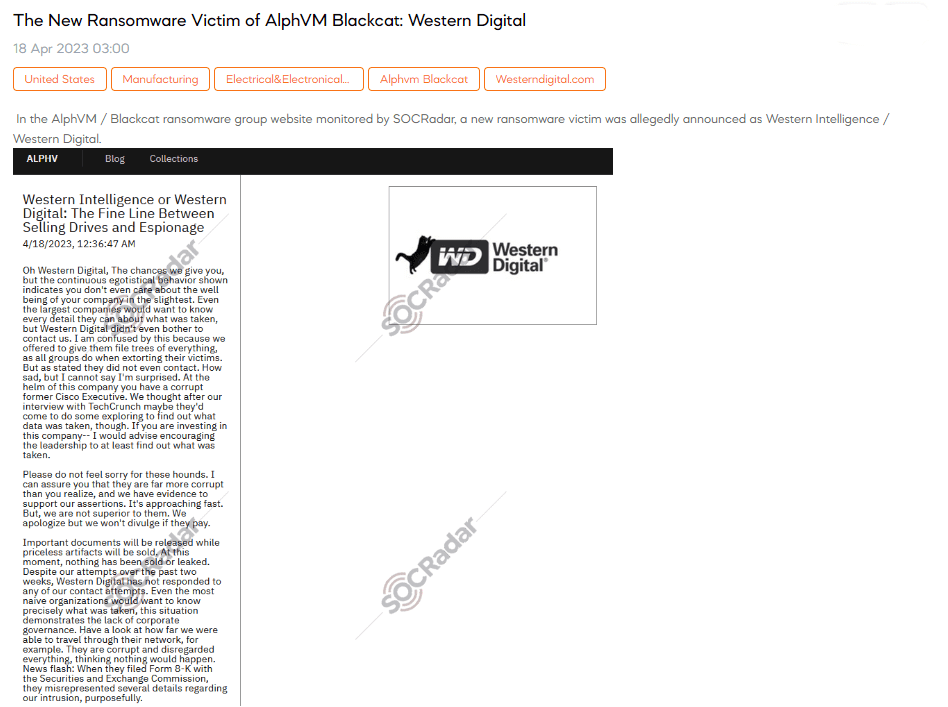 blackcat western digital