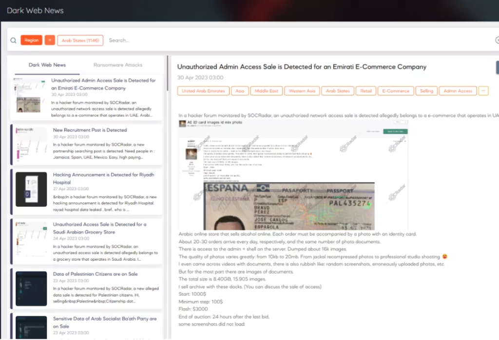 SOCRadar Dark Web News