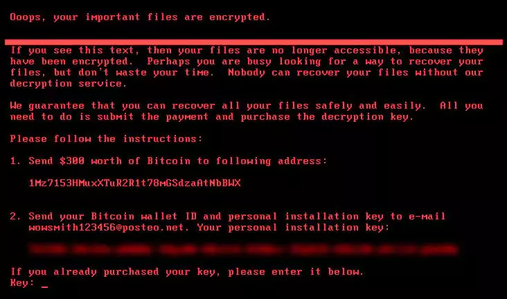 The ransom note of NotPetya (Source: