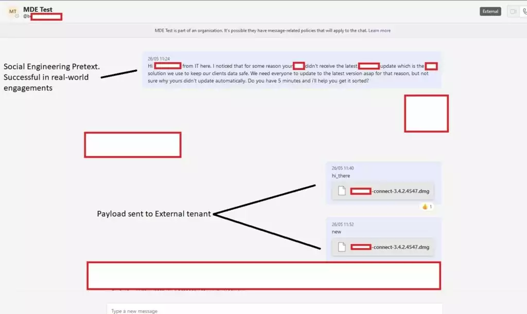 The malicious payload, appearing as a downloadable file, could be delivered into a