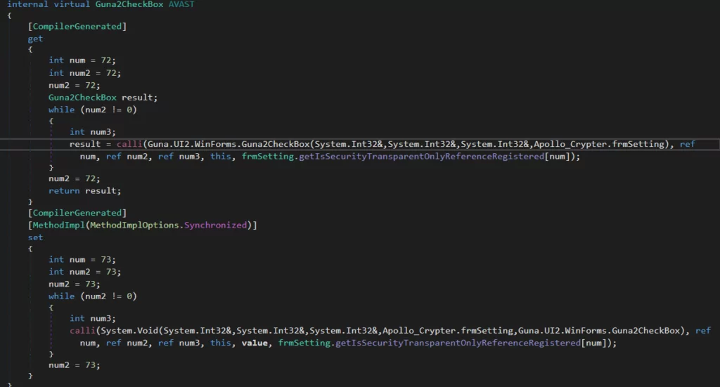 The Guna2CheckBox function, FUD