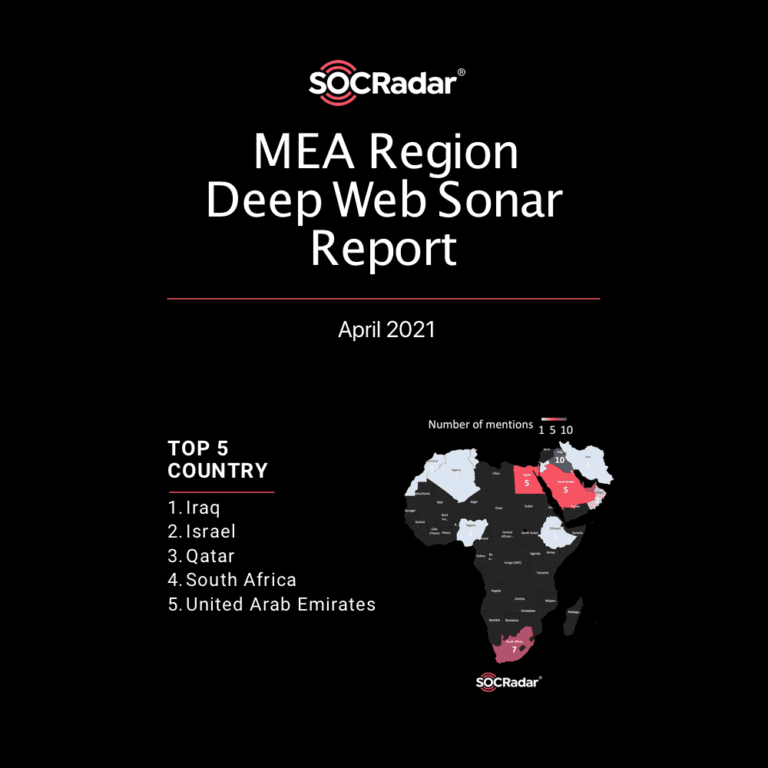 MEA Regional Deep Web Sonar Report April 2021