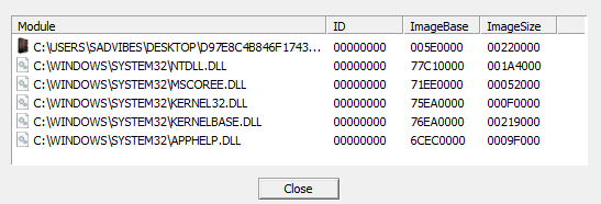 Figure 8. PEiD Task Viewer output of the sample.