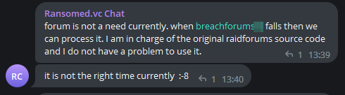 Figure 5. Telegram group owner’s statement