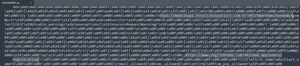 SMS BOMBER.py file