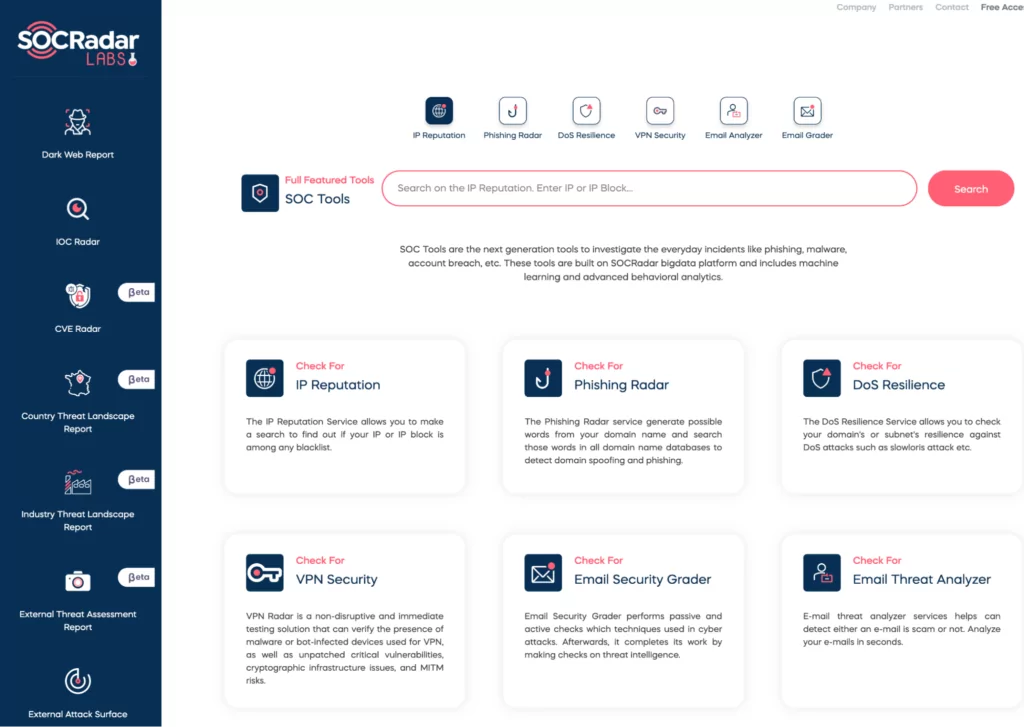 SOCRadar Labs Module