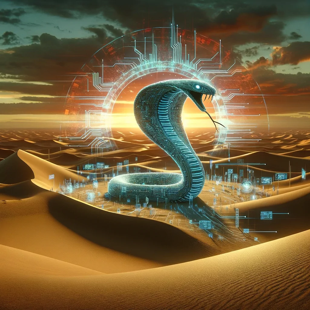 Illustration of AridViper generated using DALL-E 3