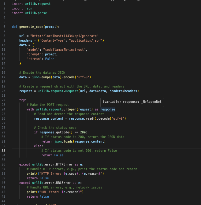 Full code of our own morphed ransomware code powered by Code LLama 2 over ollama.