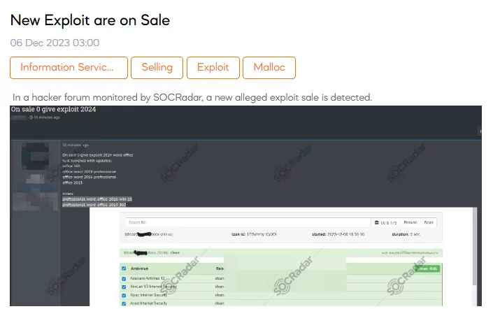 New Exploits are on Sale