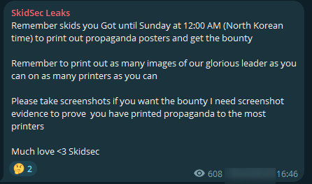 Fig. 10. SkidSec Leaks’ Telegram Post, dark peep #7