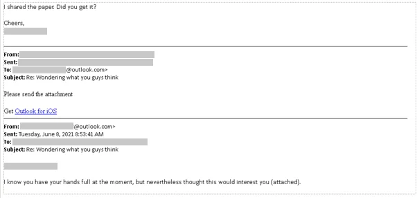 Contact by Threat Actors (Microsoft)