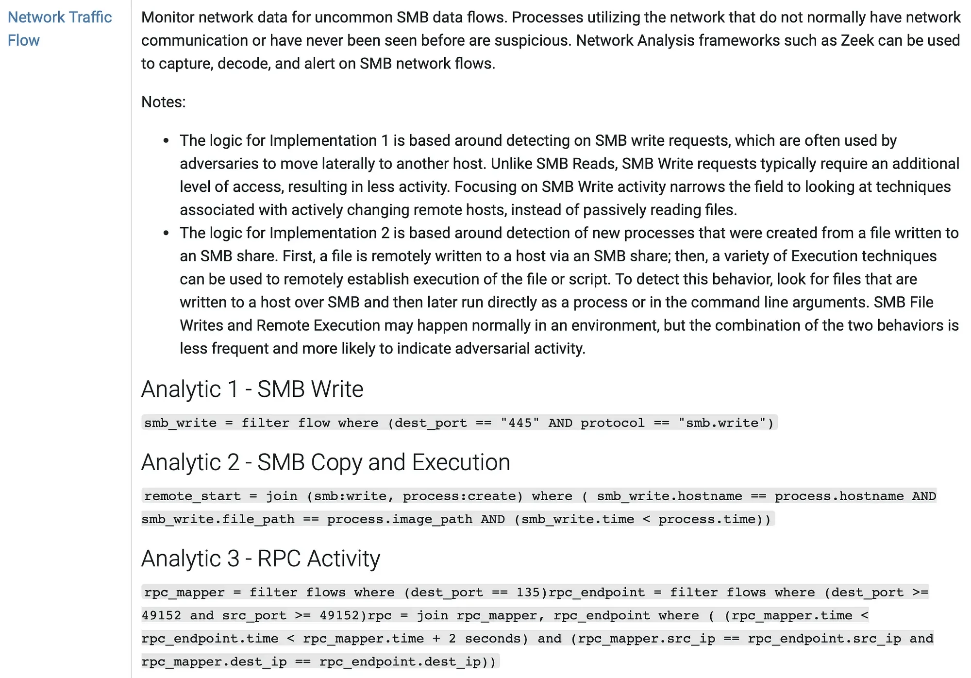 Sample Analytic Derived from BZAR (Source: MITRE ATT&CK® Medium)