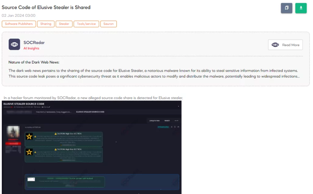 Source Code of Elusive Stealer is Shared