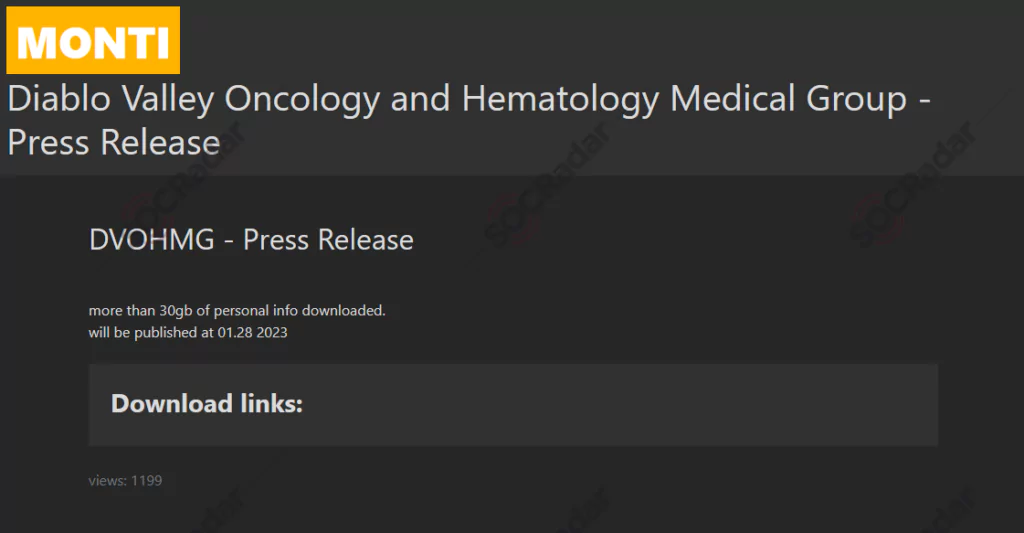 Announcement of Monti, us healthcare