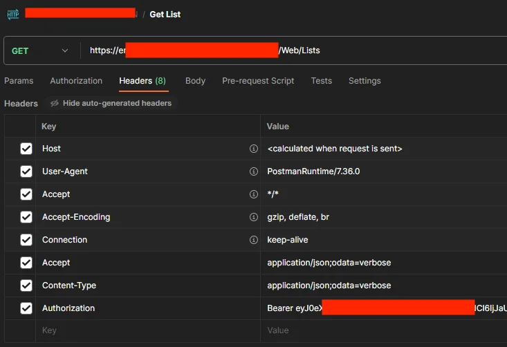 Overlooked Postman API Keys