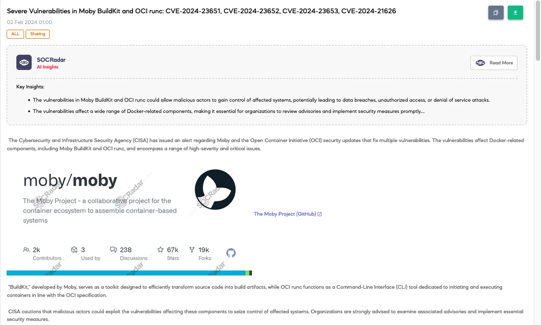 SOCRadar AI Insight in Dark Web News
