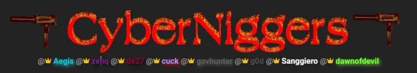 CyberNiggers’ Banner on Breach Forums