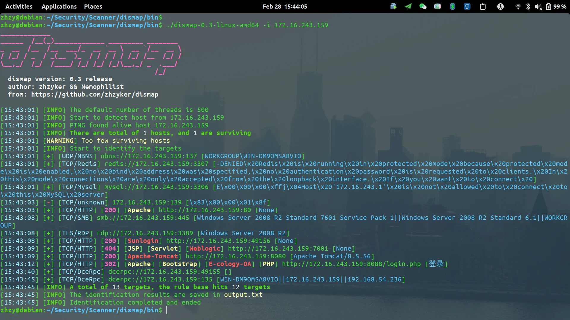 Asset discovery with Dismap