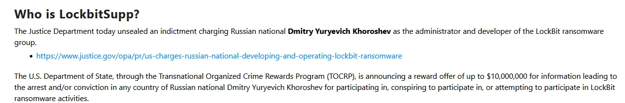 Who is LockbitSupp again?