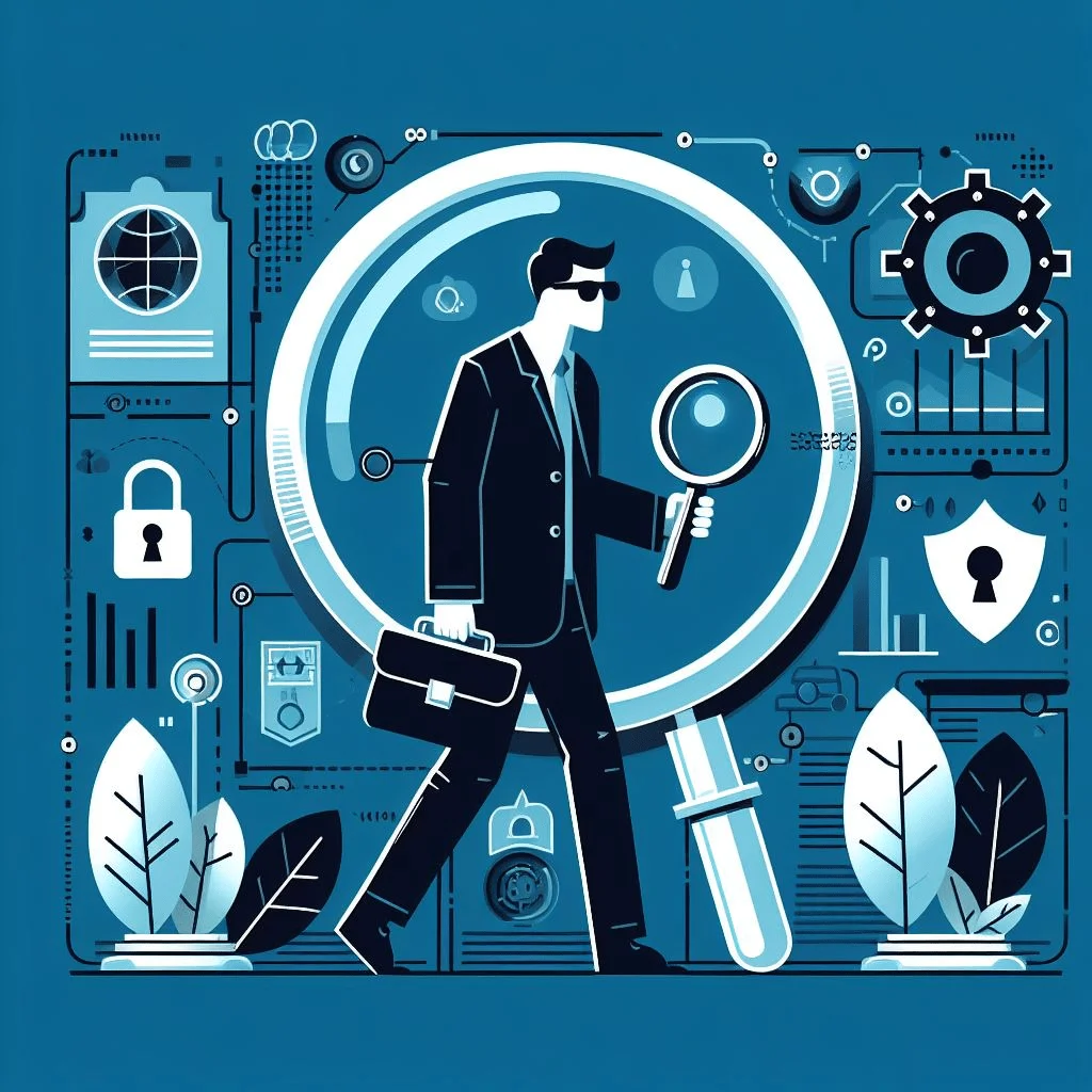 An AI illustration of ‘IoC search and analysis’ (Bing Image Creator)