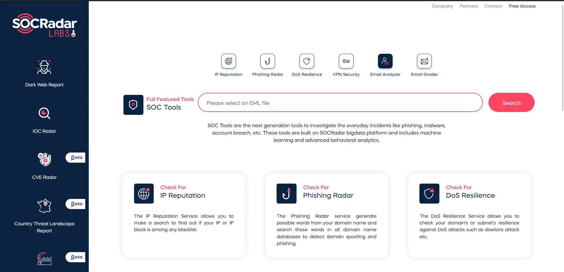Protect your inbox for free with SOCRadar’s Email Threat Analyzer. Fast, reliable scam detection in seconds.