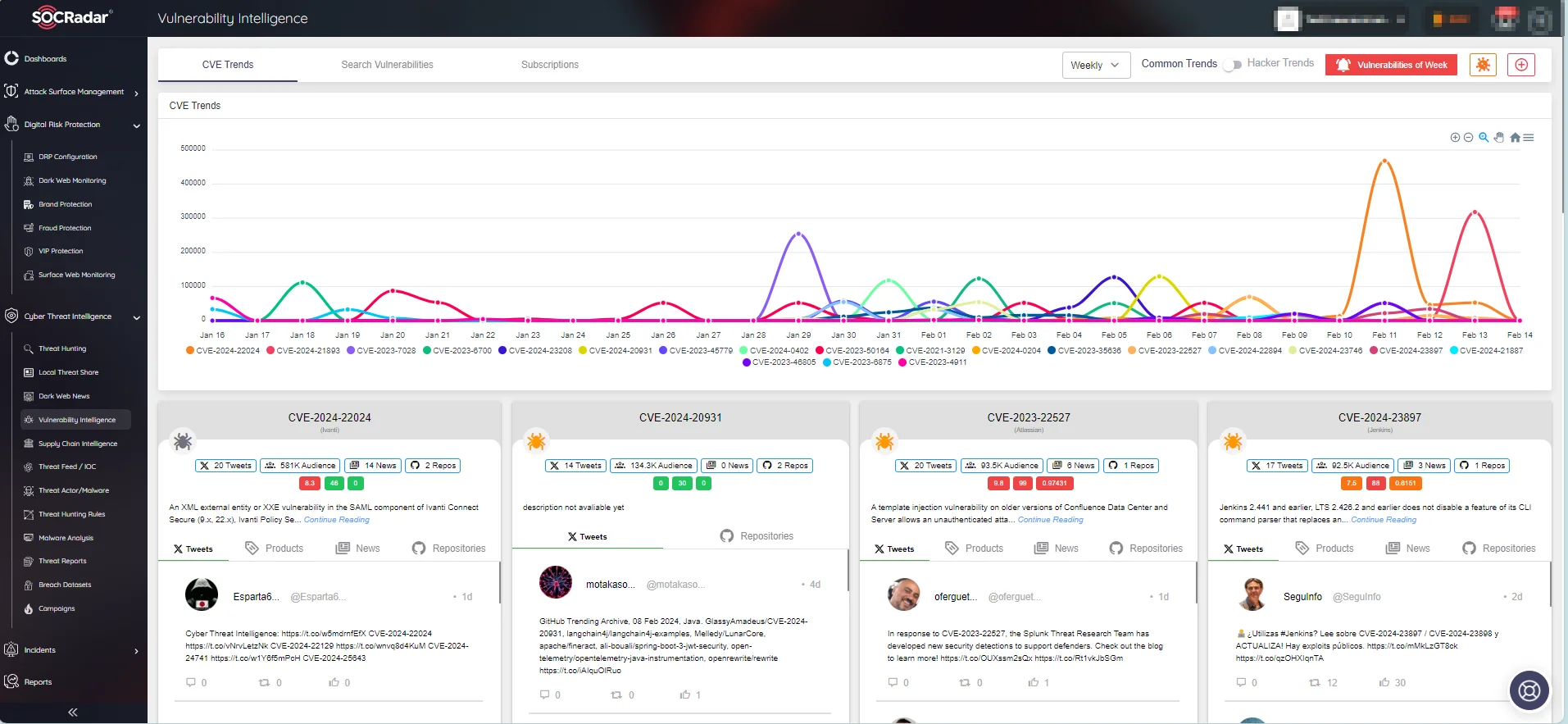 SOCRadar Vulnerability Intelligence