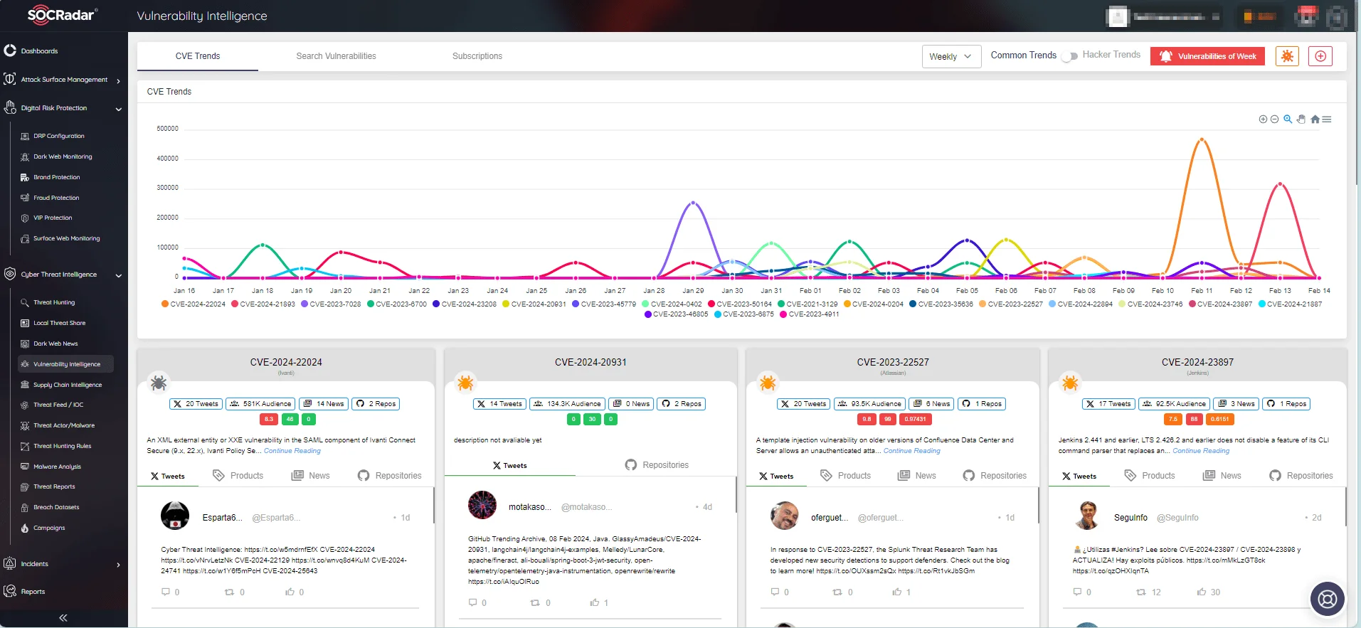 SOCRadar Vulnerability Intelligence
