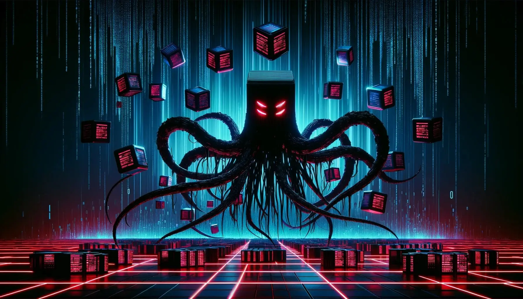 An AI illustration of the Migo Malware Campaign